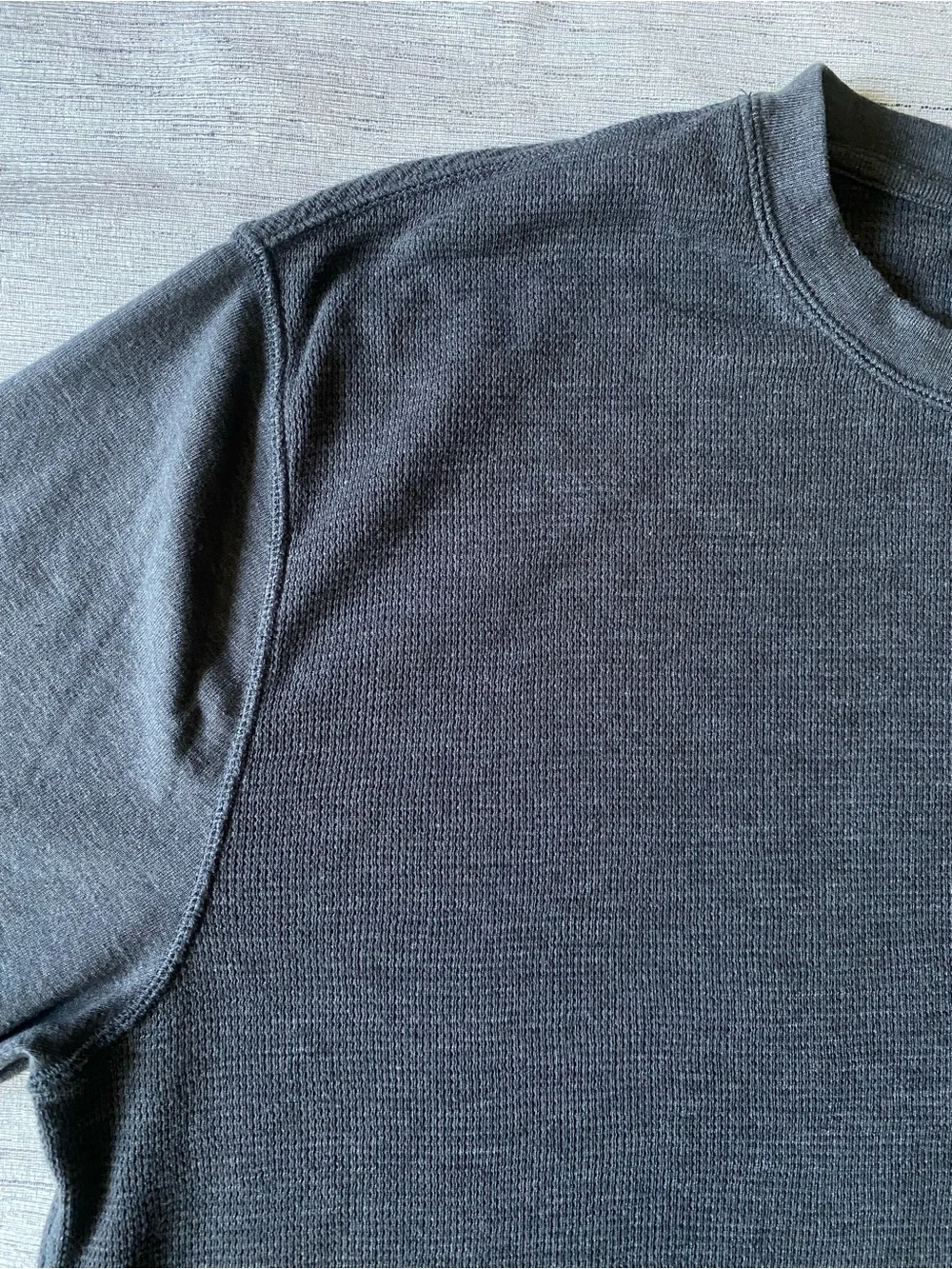 Polo by Ralph Lauren Men's Long-Sleeve Crewneck Shirt - Charcoal